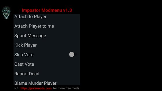 Impostor MOD Menu 1.9.1. Скриншот 3
