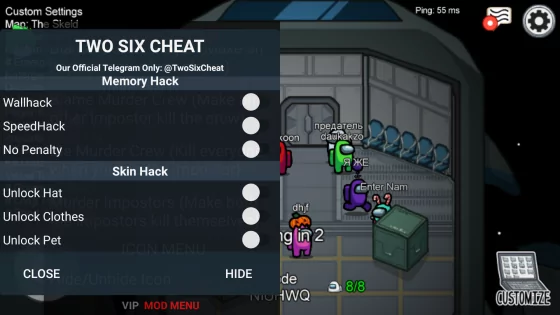 Among Us MOD Menu 2023.2.28. Скриншот 5