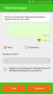 Пустые сообщения для WhatsApp 1.1.0. Скриншот 2
