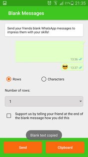 Пустые сообщения для WhatsApp 1.1.0. Скриншот 5