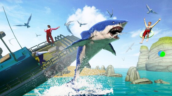 Shark Attack Sim: Hunting Game 32.5. Скриншот 5
