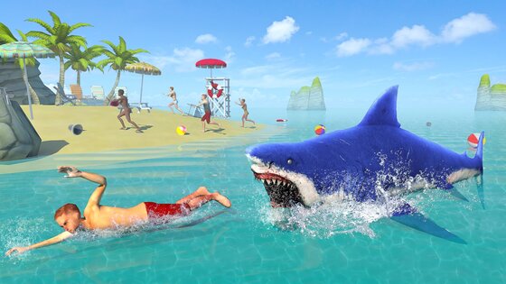 Shark Attack Sim: Hunting Game 32.5. Скриншот 10