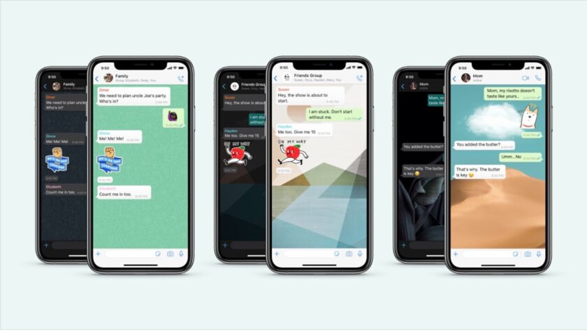 В WhatsApp теперь можно назначать разные обои для разных чатов