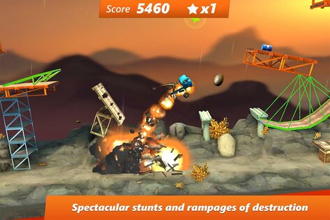 Bridge Constructor Stunts 3.0. Скриншот 5