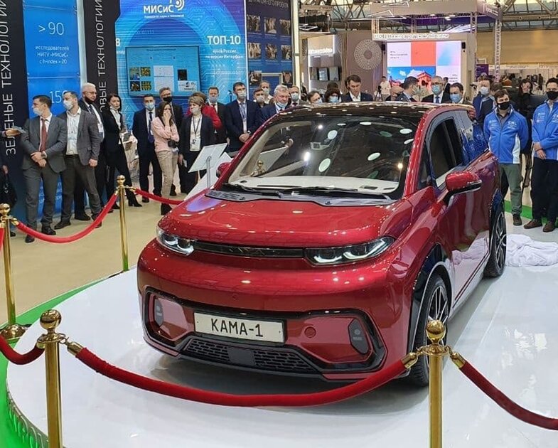 КАМАЗ представила электрический кроссовер «Кама-1» за 1 млн рублей