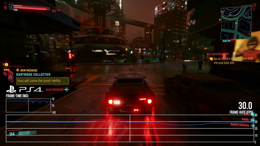 Cyberpunk 2077 на PS4 работает отвратительно: 720р и 15 FPS