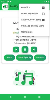 Бесплатная утилита Mutify пропускает рекламу в Spotify, автоматически убавляя звук