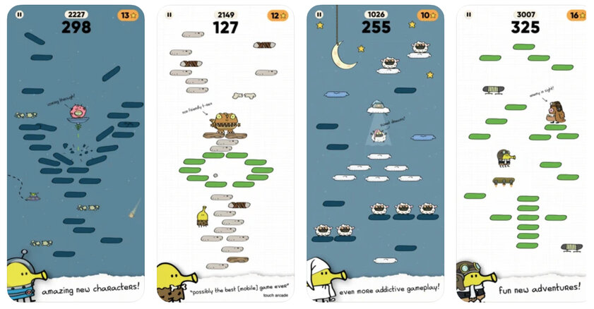 Вышел Doodle Jump 2: время попрыгать с новыми героями и локациями