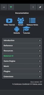 DroidScript – JavaScript IDE 2.74. Скриншот 4