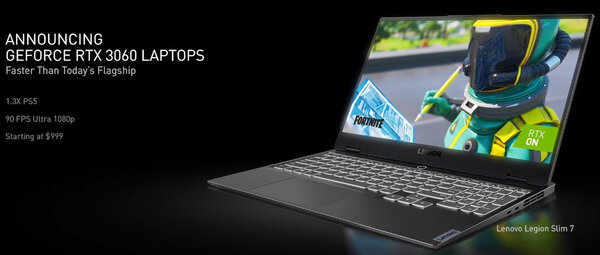 Ноутбуки с видеокартами GeForce RTX 30 превзойдут PlayStation 5