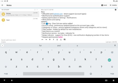 Tasks & Notes 13.0.2. Скриншот 11