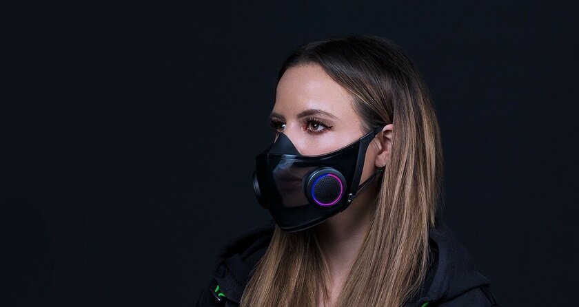 Геймерство в пандемию: Razer показала кресло с панорамным дисплеем и медицинскую маску с RGB-подсветкой