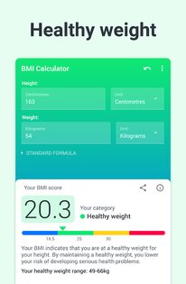 Калькулятор ИМТ 2.5.4. Скриншот 8