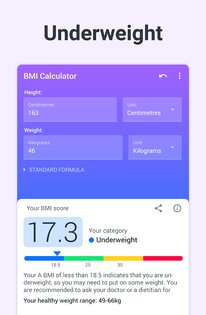 Калькулятор ИМТ 2.5.4. Скриншот 9