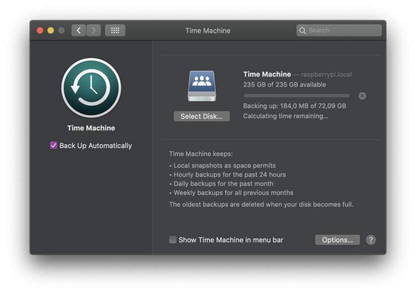 Превращаем Raspberry Pi в Time Capsule от Apple