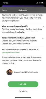 Распознанная музыка в Shazam сразу попадает в Spotify: как включить синхронизацию