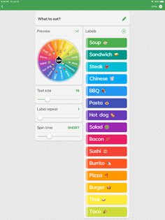 Spin The Wheel – генератор рандома 2.12.0. Скриншот 7
