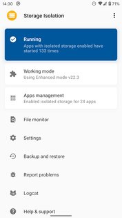Storage Isolation 8.5.0. Скриншот 1