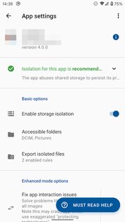 Storage Isolation 8.5.0. Скриншот 3