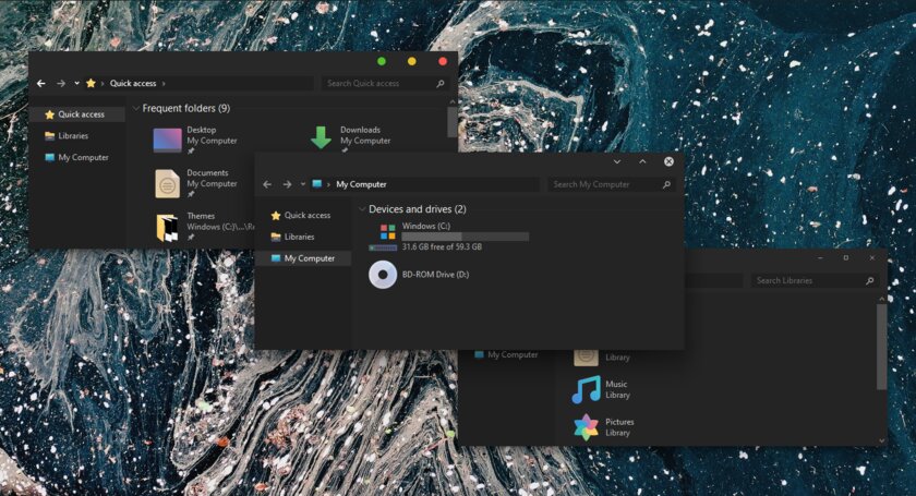 15 тем для Windows 10, меняющих систему до неузнаваемости. Долго искал четвёртую!