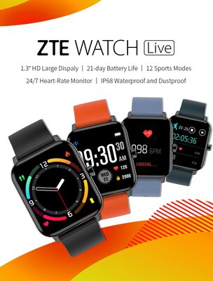 В России стартовали продажи умных часов ZTE Watch Live: для спорта и не только