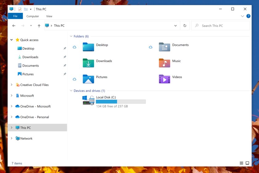 Наконец-то редизайн: «Проводник» Windows 10 получил полностью новые иконки