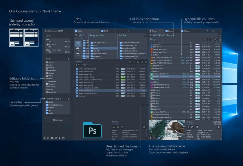 Таким должен быть «Проводник» в Windows: бесплатный One Commander получил обновление
