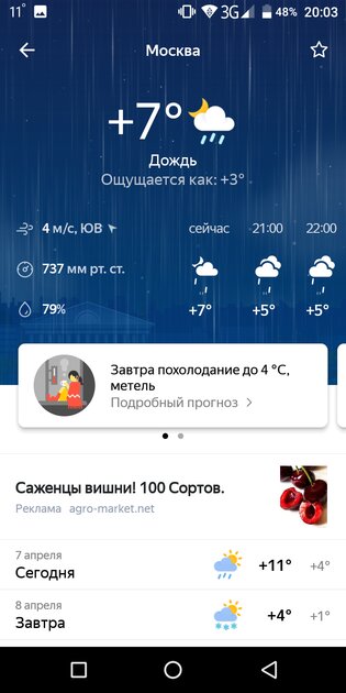 10 лучших приложений о погоде на телефон Android: с виджетами для главного экрана