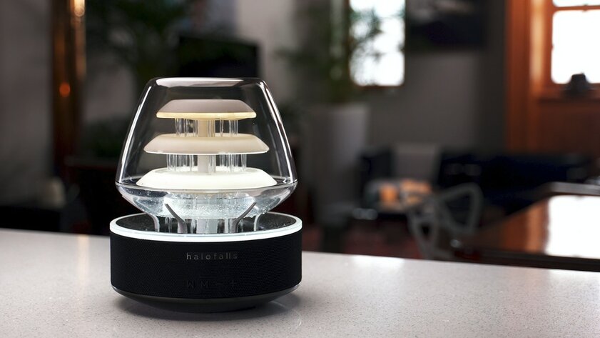 Bluetooth-колонка с водопадом внутри собрала больше 40 000 долларов. Её ещё можно купить