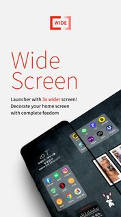 Wide Launcher 1.7.10. Скриншот 1