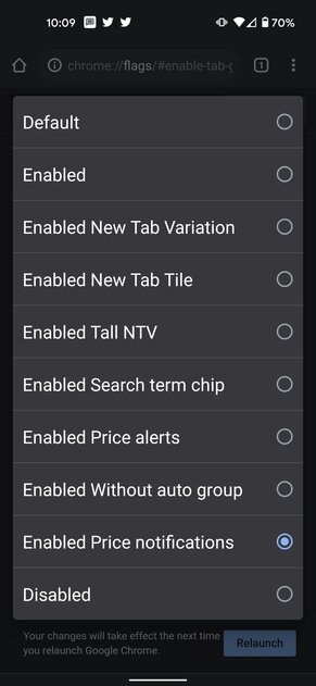 В Chrome для Android появился инструмент для отслеживания изменения цен в магазинах