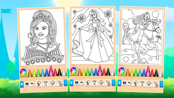 Принцесса раскраска 18.8.2. Скриншот 6