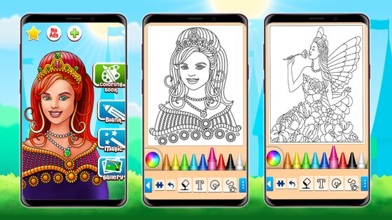 Принцесса раскраска 18.8.2. Скриншот 16