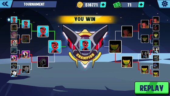 Stickman Heroes Fight 1.2.5. Скриншот 8