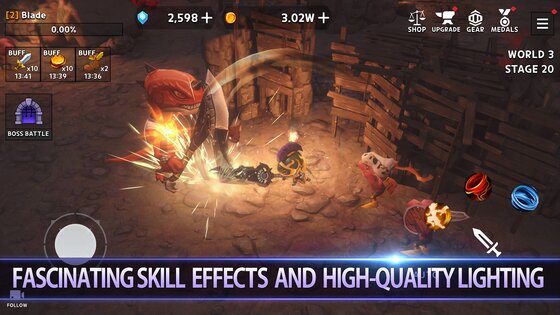 Dungeon Knight Idle 2.11.2. Скриншот 3