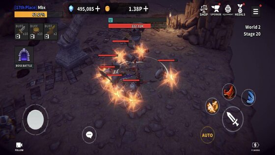Dungeon Knight Idle 2.11.2. Скриншот 7