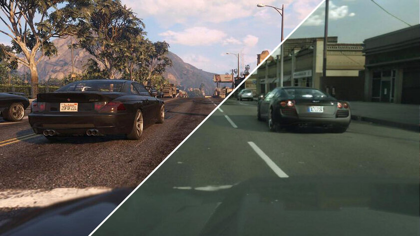GTA в реальной жизни: нейросеть от Intel делает игры реалистичными