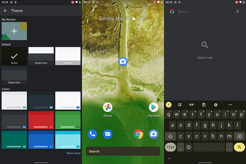 Клавиатура Gboard научилась подстраивать оформление под обои на Android 12