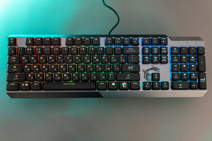 Низкий профиль и 8-угольные колпачки: обзор необычной клавиатуры MSI Vigor GK50 — Переключатели и производительность. 1