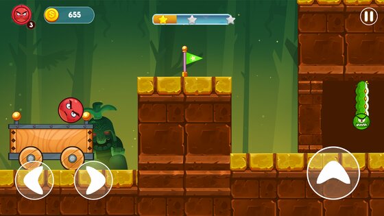 Angry Red Ball 1.2.0. Скриншот 6