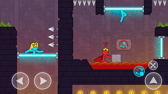 Red And Blue Stickman 1.2.0. Скриншот 2