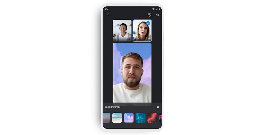 Не прошло и года: на Android и в веб-версии Meet появилась функция смены заднего плана