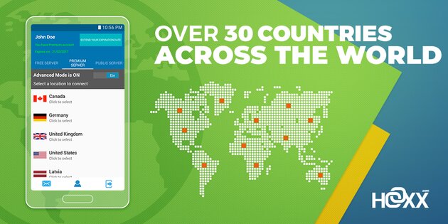 Hoxx VPN 5.0.22. Скриншот 1