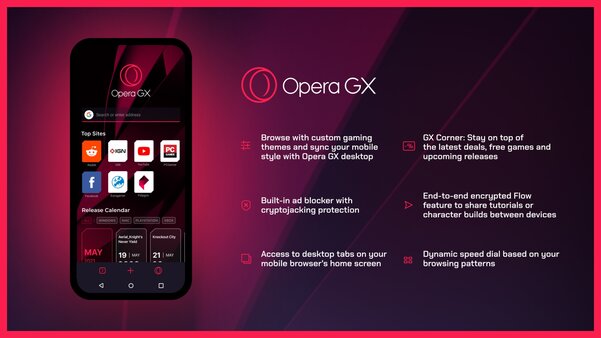 Состоялся релиз первого геймерского браузера на Android — Opera GX