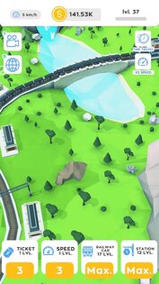 Idle Trains Railway Tycoon 0.81. Скриншот 2