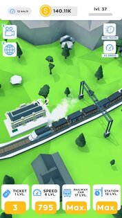 Idle Trains Railway Tycoon 0.81. Скриншот 5