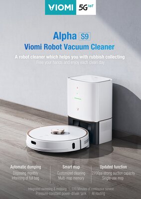 Флагманский робот-пылесос VIOMI Alpha (S9) обеззараживает поверхность и управляется через Алису