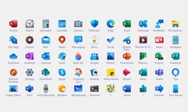 Как менялись иконки от Windows 1.x до Windows 11