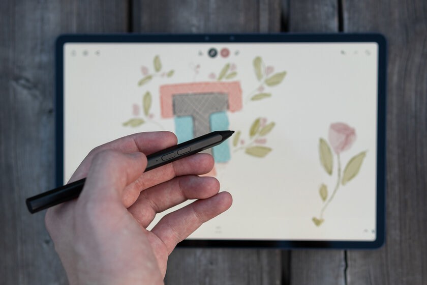 Опыт использования Lenovo Tab P11 Pro: клавиатура, чехол и стилус в комплекте — Дисплей со стилусом и звучание. 7