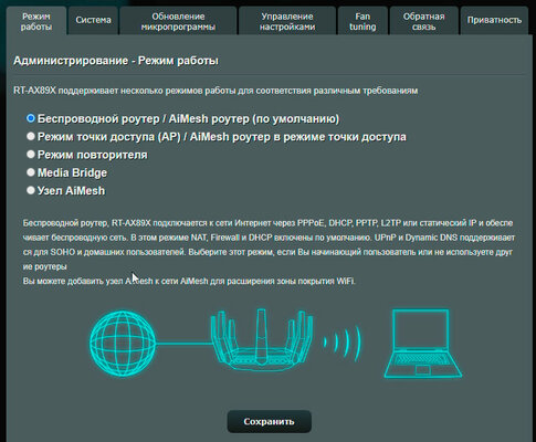 Это роутер, а не НЛО в виде паука. Обзор ASUS RT-AX89X — Веб-интерфейс. 41
